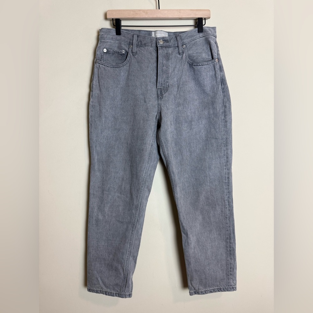Everlane Womens Organic Cotton 90s Cheeky Jean Size 30 Crop Grey Wash Classic